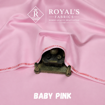 Premium Wash & Wear Bosky Finish - Baby Pink