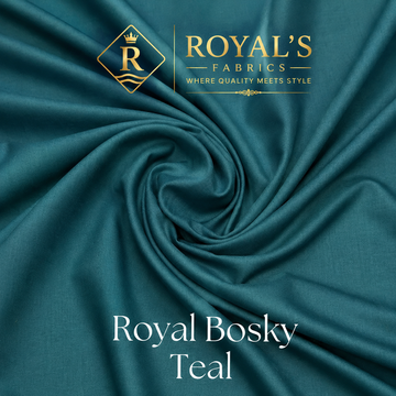 Premium Wash & Wear Bosky Finish - Teal