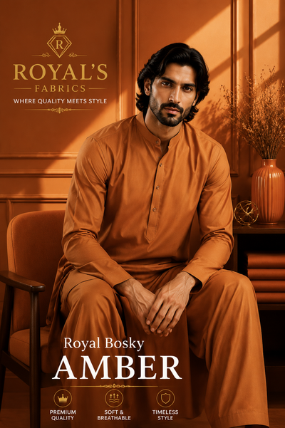Premium Wash & Wear Bosky Finish - Amber